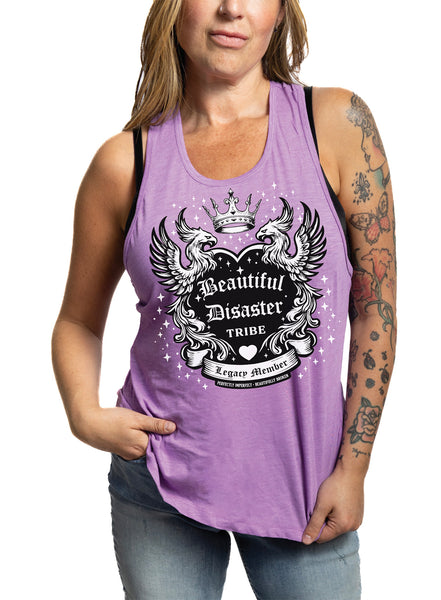Legacy Twistback Tank - Purple – Beautiful Disaster Clothing