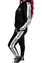Punk Princess Sweatsuit Pant - Black/White