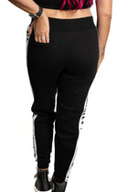 Punk Princess Sweatsuit Pant - Black/White