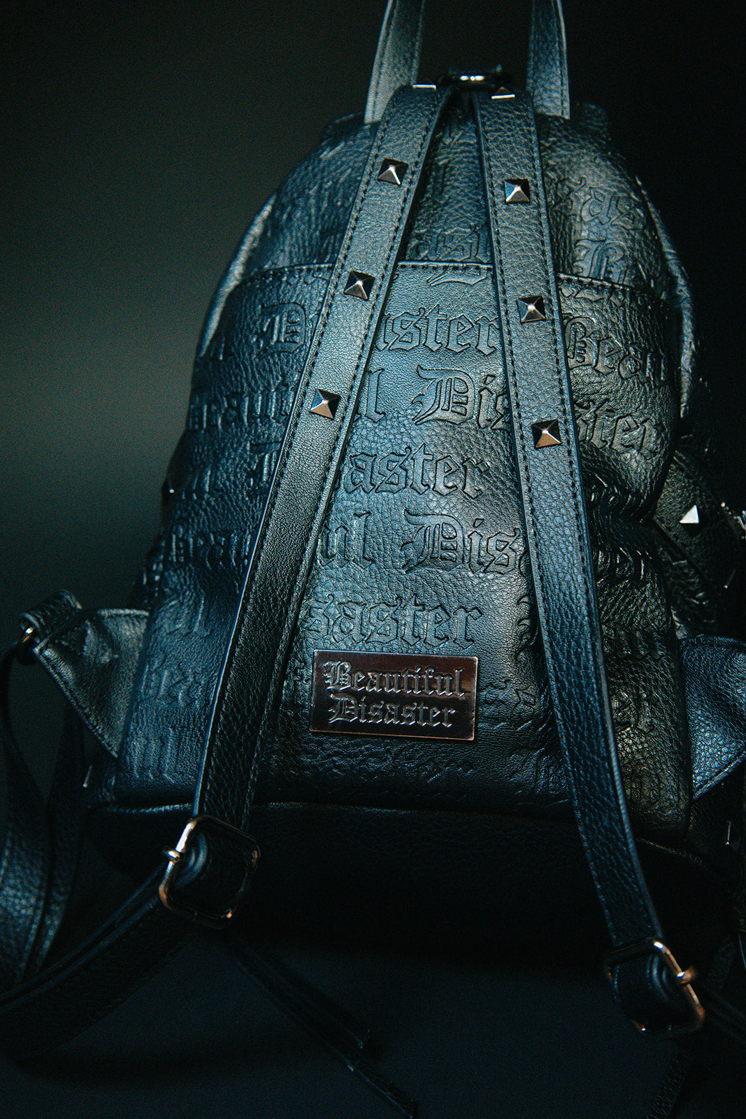 diresta leather backpack Beautiful Disaster Stealth Mini Backpack – Black Vegan Leather Limited Edition Women’s Bag