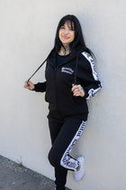Punk Princess Sweatsuit Pant - Black/White