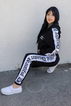 Punk Princess Sweatsuit Pant - Black/White
