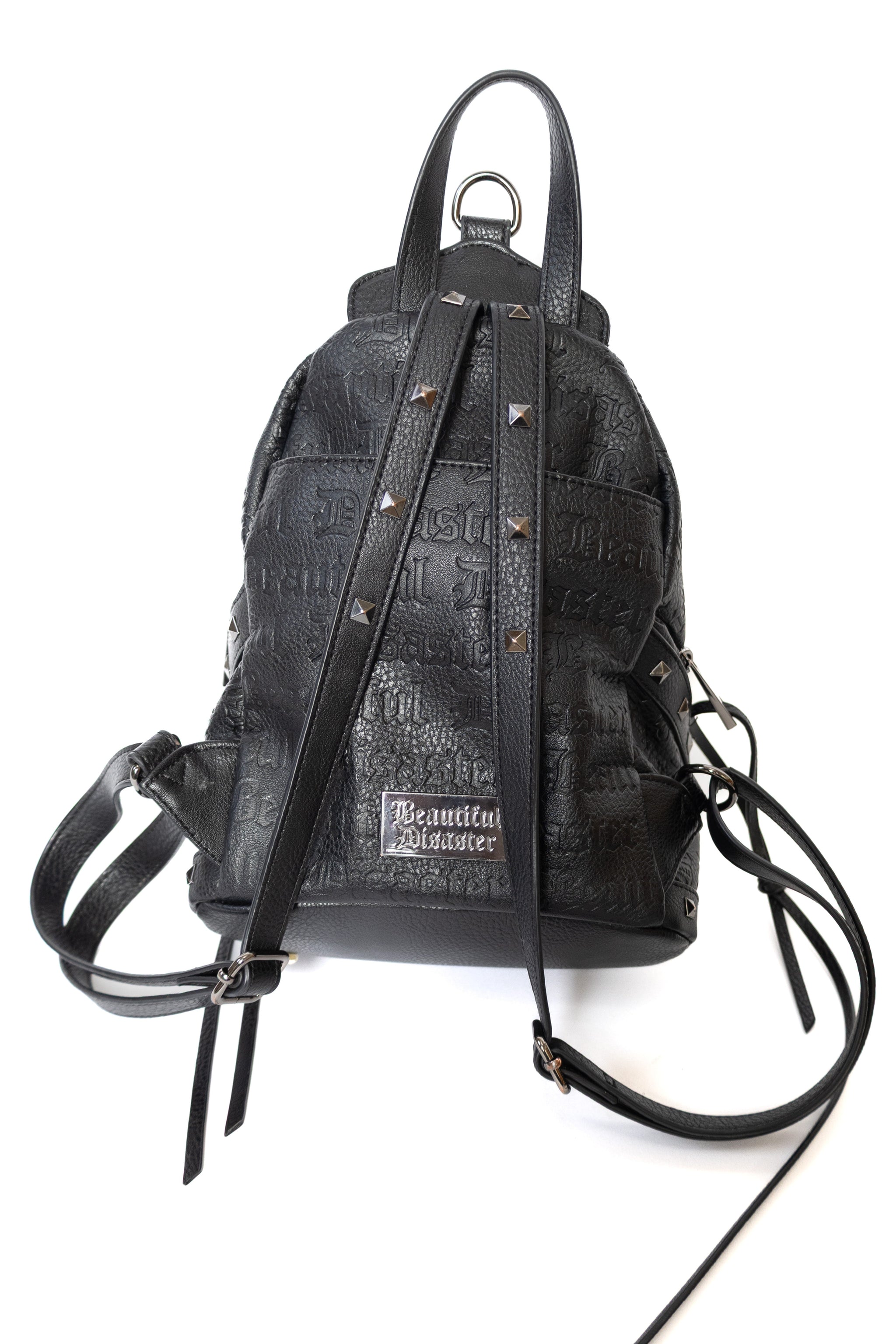 Beautiful Disaster Stealth Mini Backpack – Black Vegan Leather Limited Edition Women’s Bag