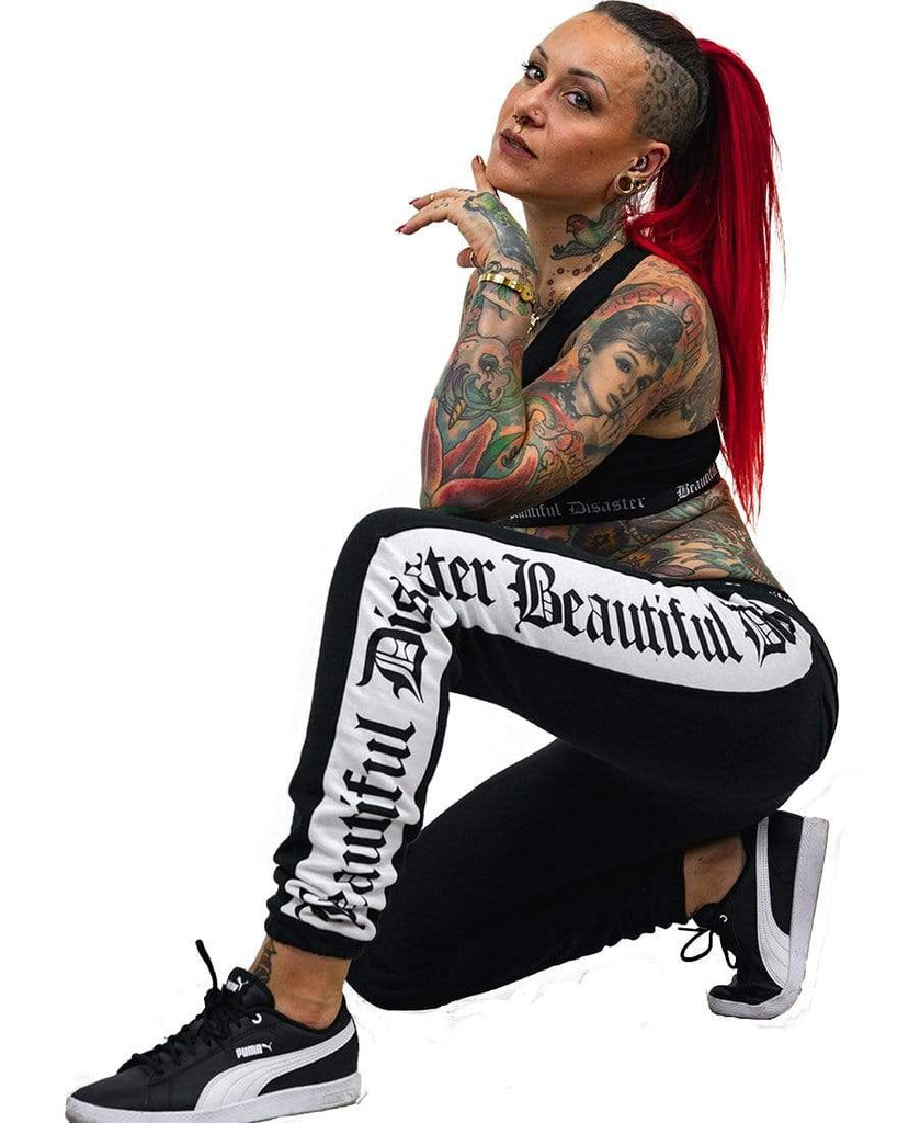 Sweatsuit Pant - Black/White
