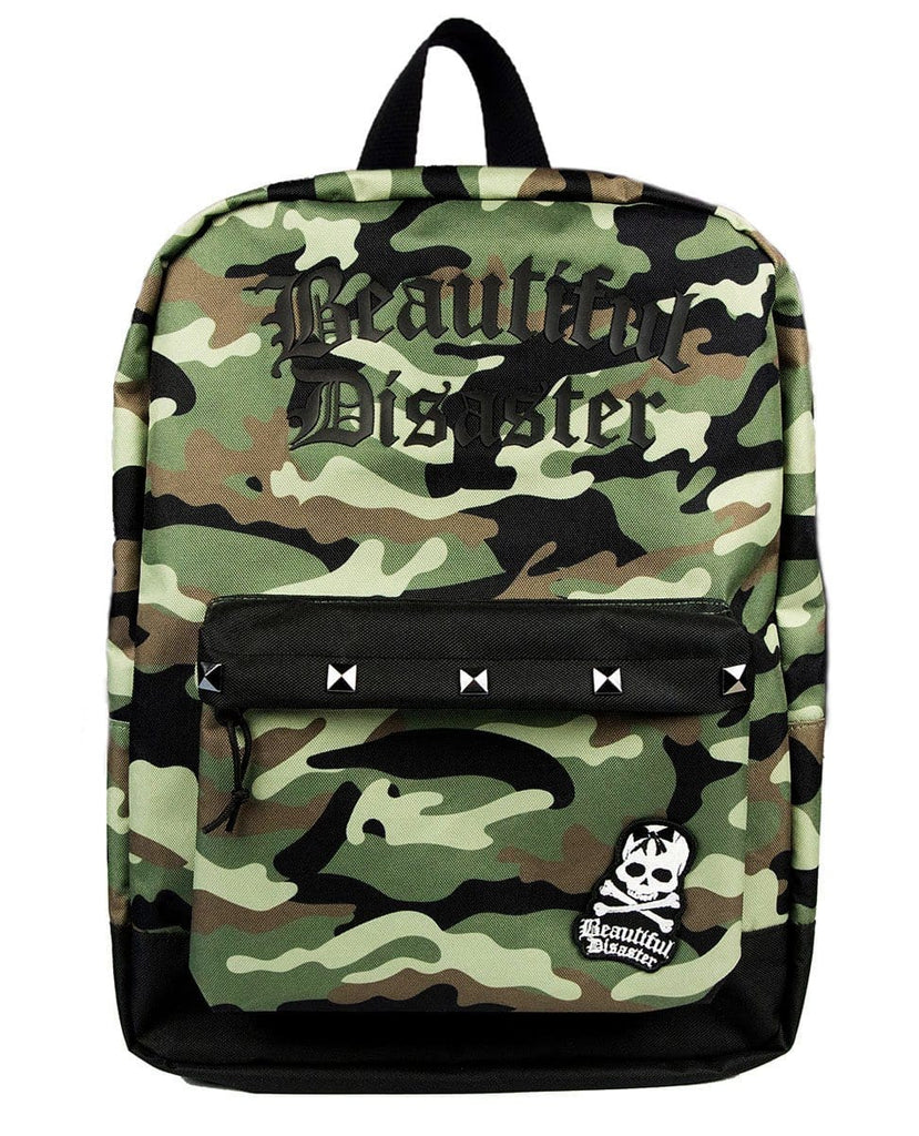 Beautiful Disaster Camo Backpack