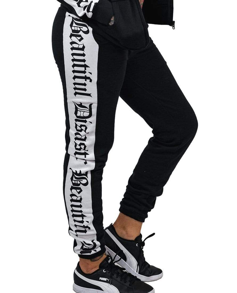 Sweatsuit Pant - Black/White