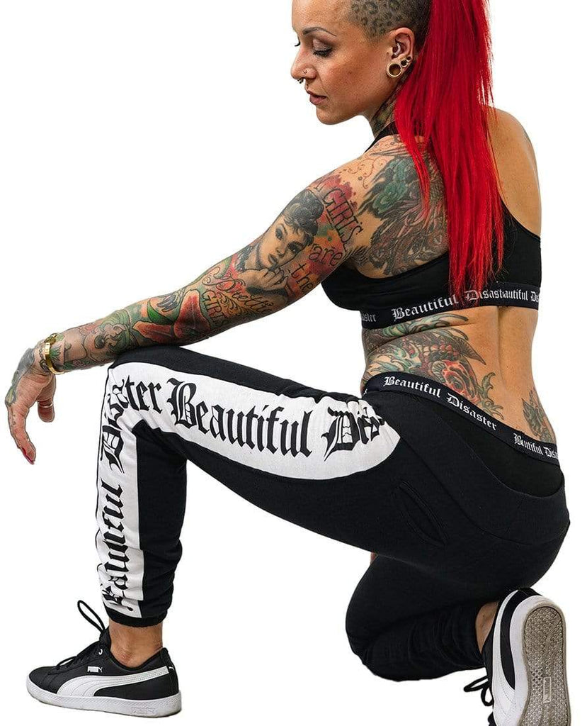 Sweatsuit Pant - Black/White