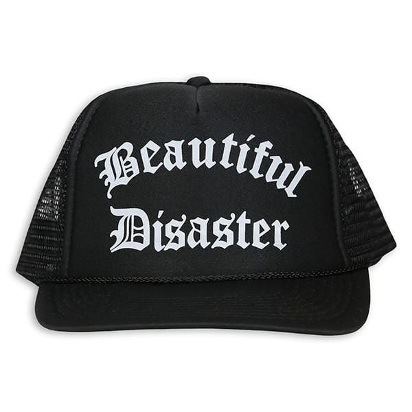 Beautiful Disaster Trucker Hat - Black