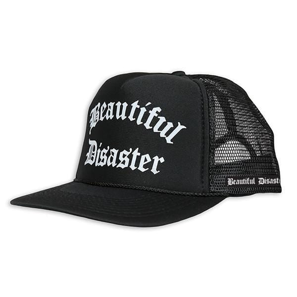 Beautiful Disaster Trucker Hat - Black
