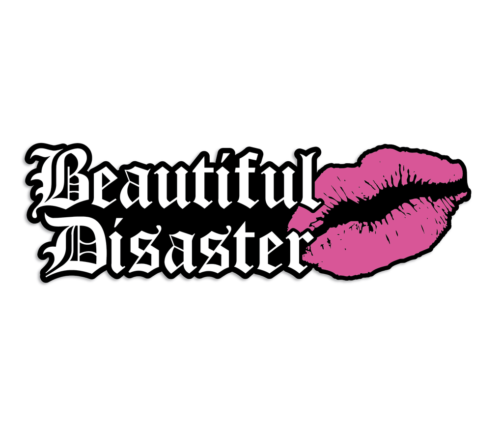 Beautiful Disaster Kiss Sticker