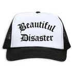 Beautiful Disaster Trucker Hat - Black/White